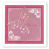 Butterflies With Words <br/> A5 Square Groovi Plate <br/> (Set GRO-AN-40340-03)