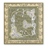 Butterflies With Words <br/> A5 Square Groovi Plate <br/> (Set GRO-AN-40340-03)