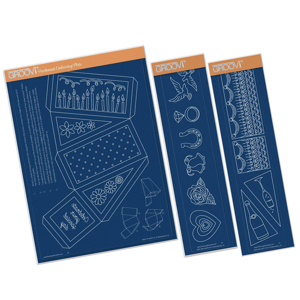 Wedding Cake Tem-plate & Borders Bundle – Pergamano