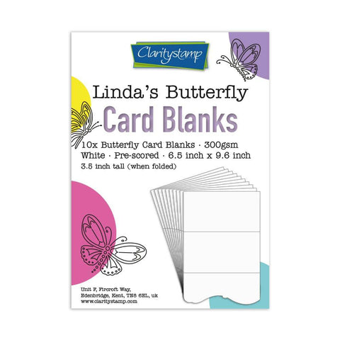 Linda's Butterfly Card Blanks Pack of 10