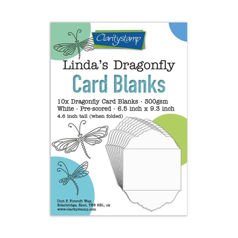 Linda's Dragonfly Card Blanks Pack of 10