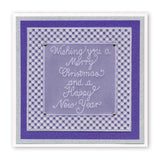 Christmas Baubles & Sentiments Collection <br/>A6 Square Groovi Plate Set + Spacer