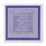 Christmas Baubles & Sentiments Collection <br/>A6 Square Groovi Plate Set + Spacer