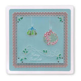 Christmas Tree Baubles <br/>A6 Square Groovi Baby Plate