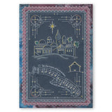O Little Town <br>A5 Square Groovi Plate <br/>(Set GRO-CH-40799-03)
