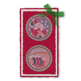 Santa & Stockings Rounds <br/>A5 Square Groovi Plate Set