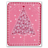 Christmas Tree & Heart Swirls <br/>A5 Square Groovi Plate A5 Set