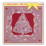 Christmas Tree & Heart Swirls <br/>A5 Square Groovi Plate A5 Set