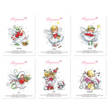 Christmas Poppets Stamp Collection <br/> Artwork by Marina Fedotova
