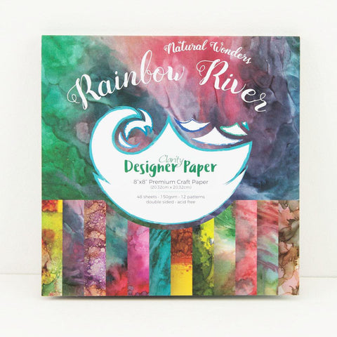 Rainbow River<br/>Designer Paper Pack 8" x 8"