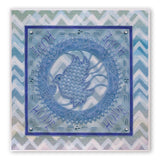 During this Christmas Verse No. 2 - Dove <br/>A5 Square Groovi Plate <br/>(Set GRO-CH-40724-03)