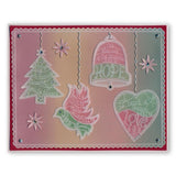 During this Christmas Verse No. 3 - Bell <br/>A5 Square Groovi Plate <br/>(Set GRO-CH-40724-03)