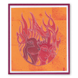 Fire Element <br>A5 Square Groovi Plate <br/>(Set GRO-FY-40698-03)