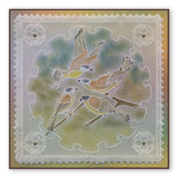 Feathered Friends & Willowy Wreath <br/>A5 Square Groovi Plate Set