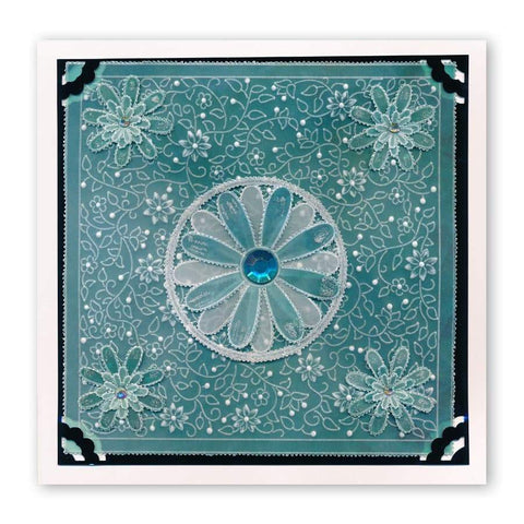 Floral Backgrounds <br/>A5 Square Groovi Plate Set