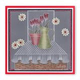Flowers & Vases <br/>A6 Square Groovi Baby Plate Set