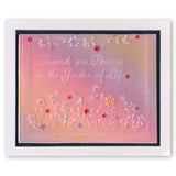 Friends Are Like Flowers <br/>A5 Square Groovi Plate <br/>(Set GRO-FL-40503-03)