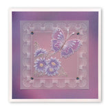 Frilly Square Friends <br/>A5 Square Groovi Plate <br/>(Set GRO-FL-40805-03)