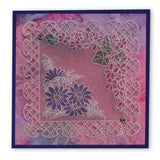 Frilly Square <br/>A5 Square Groovi Plate <br/>(Set GRO-FL-40805-03)