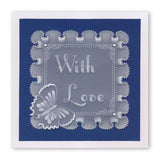 Frilly Square Friends <br/>A5 Square Groovi Plate <br/>(Set GRO-FL-40805-03)