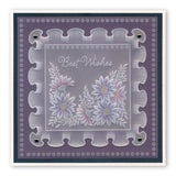 Frilly Square <br/>A5 Square Groovi Plate <br/>(Set GRO-FL-40805-03)
