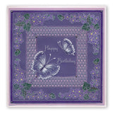 Frilly Square Friends <br/>A5 Square Groovi Plate <br/>(Set GRO-FL-40805-03)