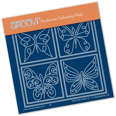 Tina's Butterfly Farfalla <br/>A6 Square Groovi Baby Plate