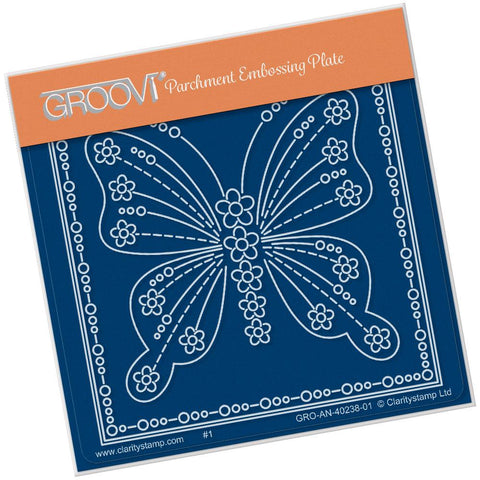 Tina's Butterfly Papillon <br/>A6 Square Groovi Baby Plate