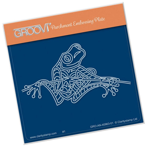 Tree Frog <br/>A6 Square Groovi Baby Plate