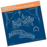 O Little Town <br>A5 Square Groovi Plate <br/>(Set GRO-CH-40799-03)