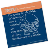 Twas the Night 14 - Snow Globe <br/>A6 Square Groovi Baby Plate