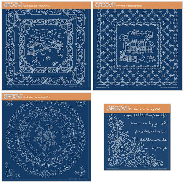 Linda's Layering Frames Set 2 - Countryside A4 Square & A5 Square Groo ...