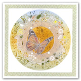 Butterfly Wreath & Meadow Grasses <br/>A5 Square Groovi Plate Set