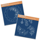 Frilly Circles <br/>A5 Square Groovi Plate Set