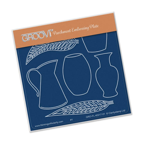 Vases <br/>A6 Square Groovi Baby Plate <br/>(Set GRO-FL-40335-01)