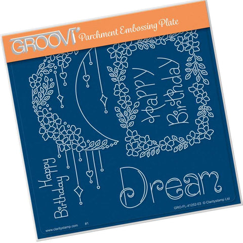 Tina's Dream Flowers <br/>A5 Square Groovi Plate