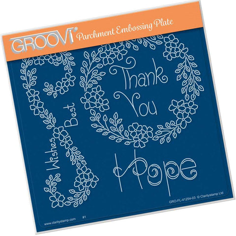 Tina's Hope Flowers <br/>A5 Square Groovi Plate