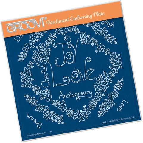 Tina's Love Flowers <br/>A5 Square Groovi Plate