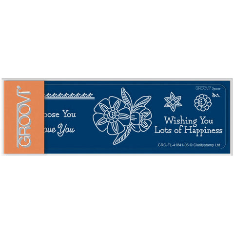 Tina's Wishing Happiness Flowers Groovi Spacer Plate