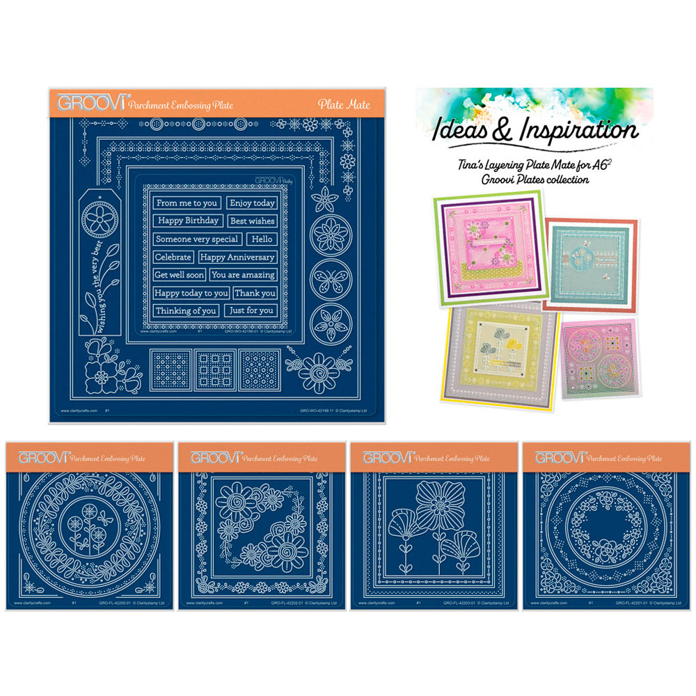 Tina's Layering Plate Mate for A6 Square Plates Complete Collection wi ...