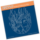 Fire Element <br>A5 Square Groovi Plate <br/>(Set GRO-FY-40698-03)