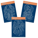 Dragon, Phoenix & Unicorns <br/>A6 Groovi Plate Trio