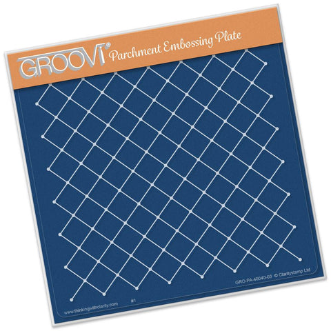 Netting Pattern <br/>A5 Square Groovi Plate <br/>(Set GRO-SE-40293-03)