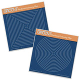 Nested Circles & Squares <br/>A5 Square Groovi Plate Set