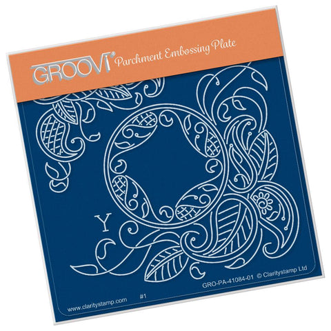 Tina's Henna Petites - Y <br/>A6 Square Groovi Baby Plate