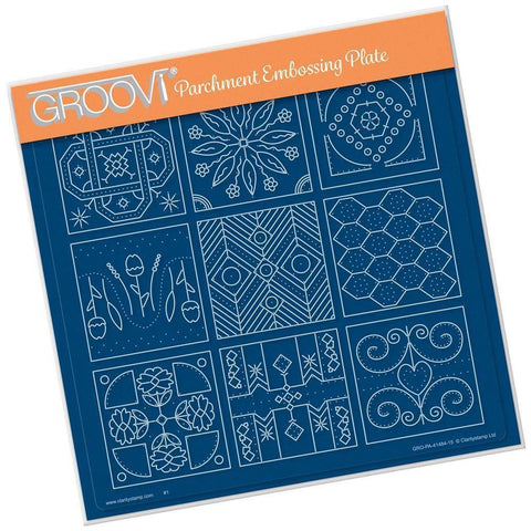 Embroidery Sampler <br/>A4 Square Groovi Plate