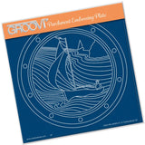 Sailor Round <br/>A5 Square Groovi Plate <br/>(Set GRO-PE-40977-03)