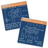 Thank You & Merry Christmas <br/>A5 Square Groovi Plate Set