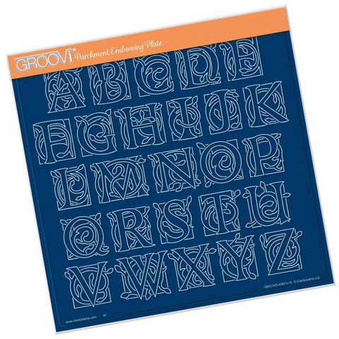 Large Celtic Alphabet <br/>A4 Square Groovi Plate
