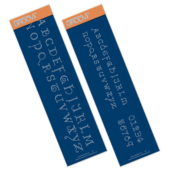 King's Alphabet Groovi Border Plate Set – Pergamano